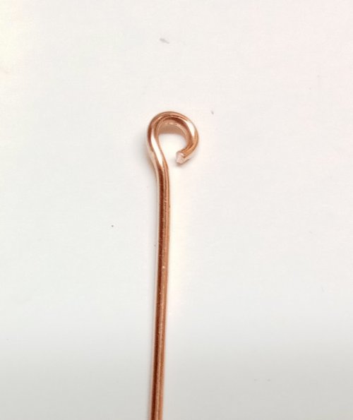 Judy Larson's Making Simple Eyepins - , Findings & Components, Toggles & Clasps, Earwire & Headpin, Loops, Wire Loop, Wrapped Wire Loop, making simple eye pins